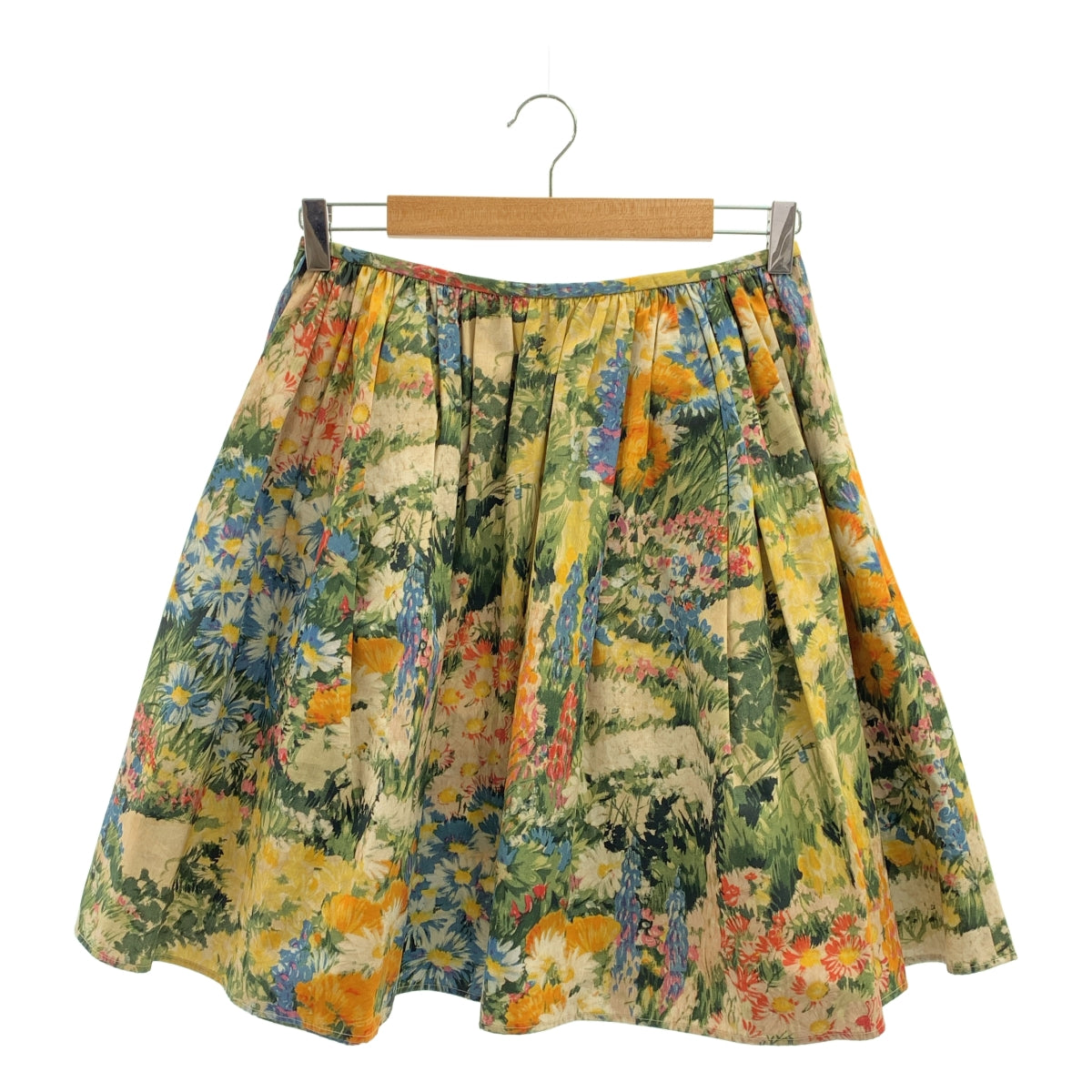 RED VALENTINO | 棉質印花腰部褶皺半身裙 | 40碼 | 多色 | 女款