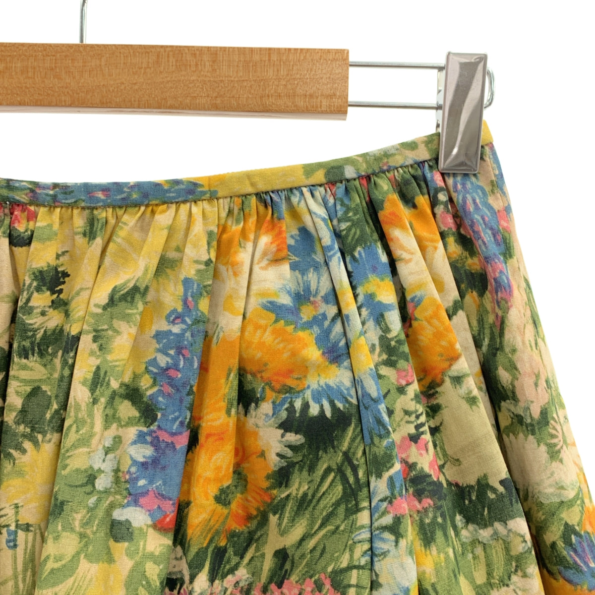 RED VALENTINO | 棉質印花腰部褶皺半身裙 | 40碼 | 多色 | 女款