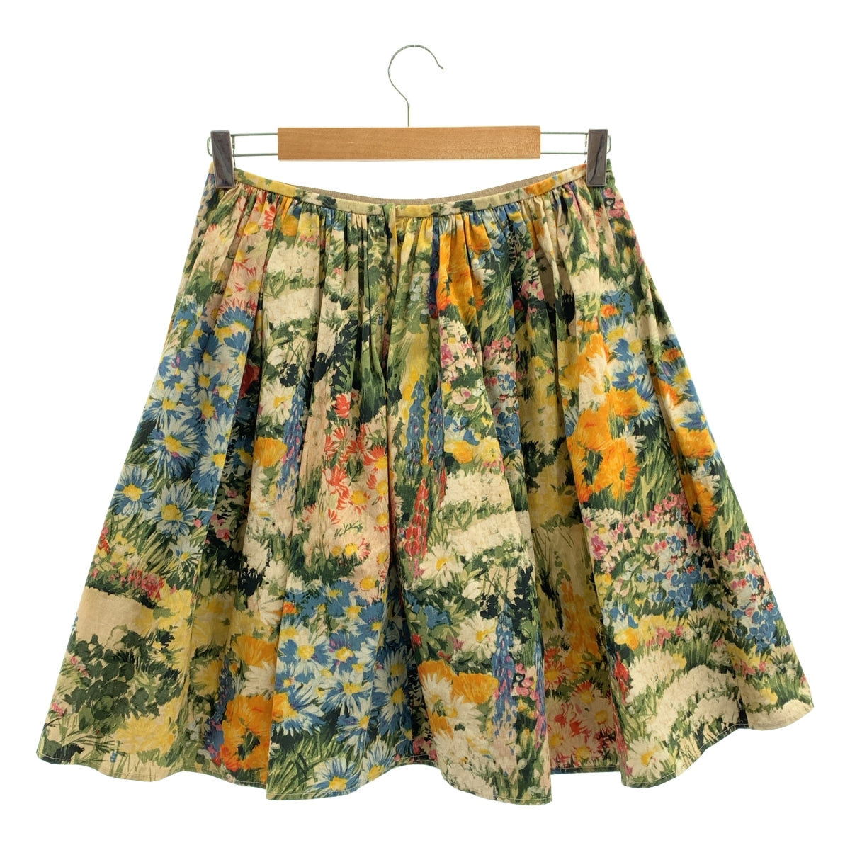 RED VALENTINO | 棉質印花腰部褶皺半身裙 | 40碼 | 多色 | 女款