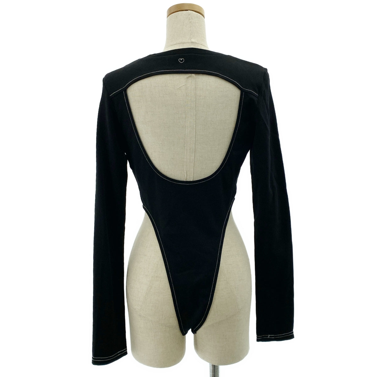 BASICKS / ベイシックス | Superfine Organic Body Suit / バックハートロゴ ボディ スーツ カットソー | M | レディース