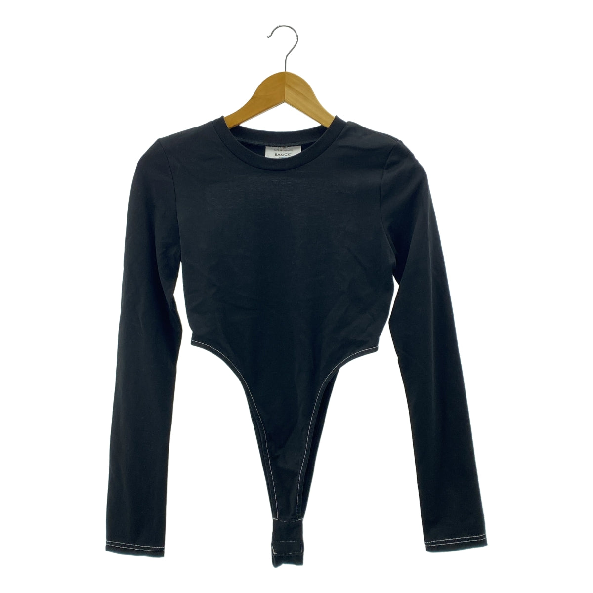 BASICKS / ベイシックス | Superfine Organic Body Suit / バックハートロゴ ボディ スーツ カットソー | M | レディース