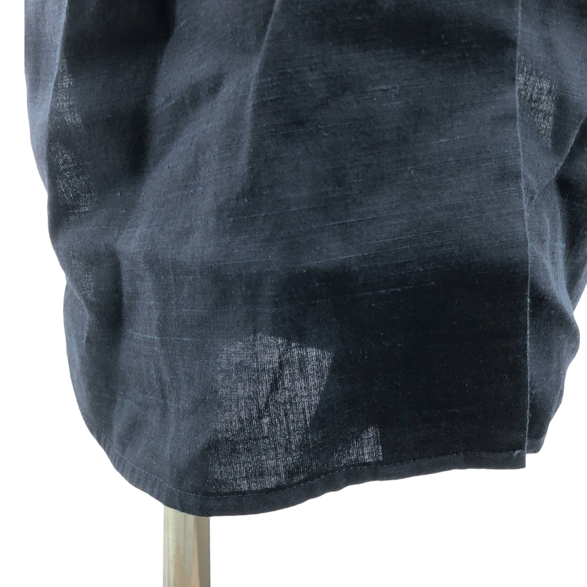 Mame Kurogouchi / マメクロゴウチ | 2022SS | Viscose Hemp Shirtdress バックベルト ヘンプ シャツドレス ワンピース | 2 | ネイビー | レディース