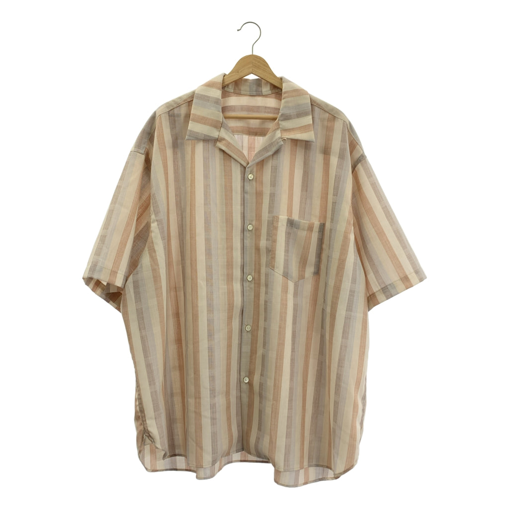 Sillage | 條紋寬鬆開領襯衫 | F碼 | 男士