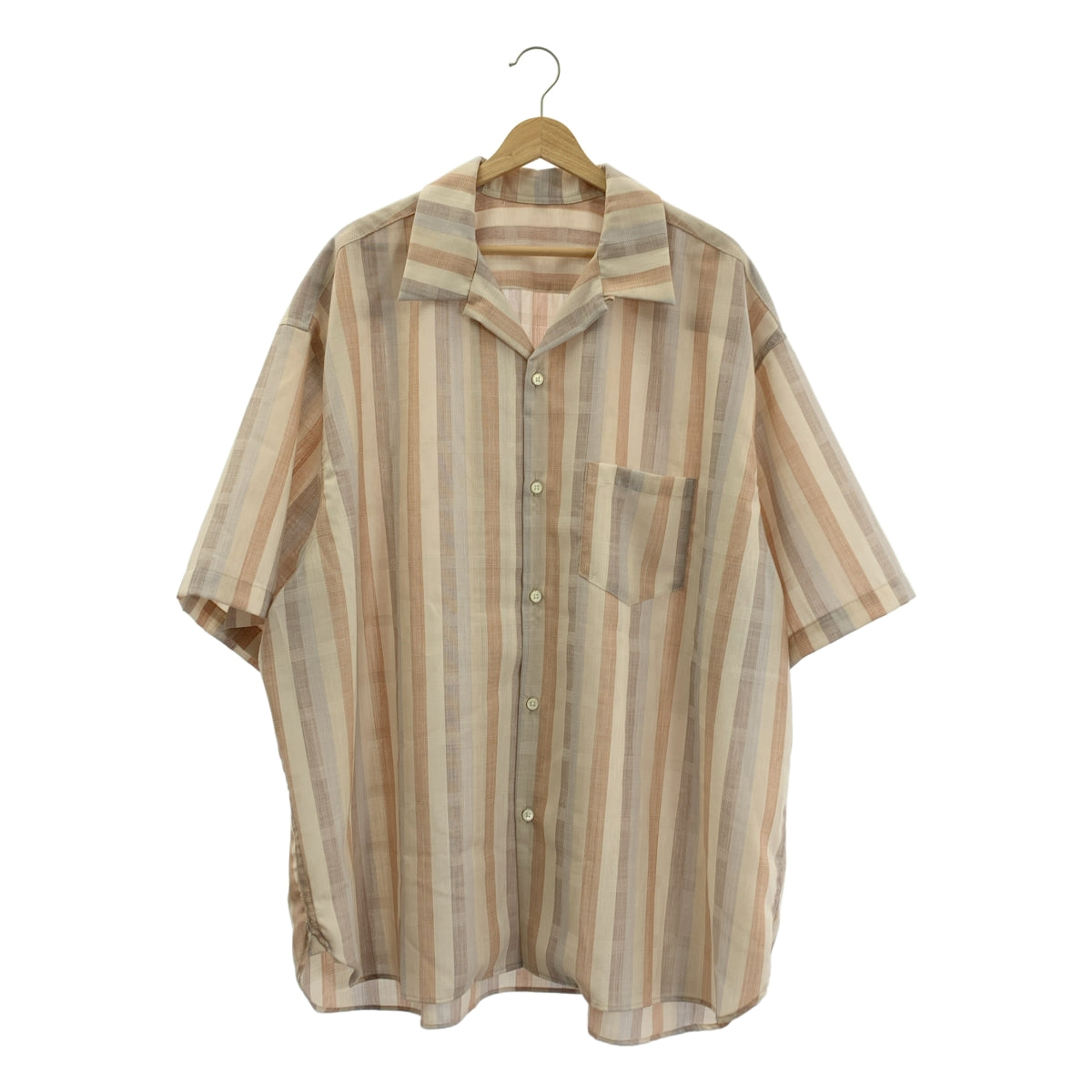 Sillage | 條紋寬鬆開領襯衫 | F碼 | 男士