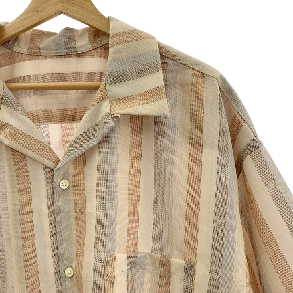 Sillage | 條紋寬鬆開領襯衫 | F碼 | 男士