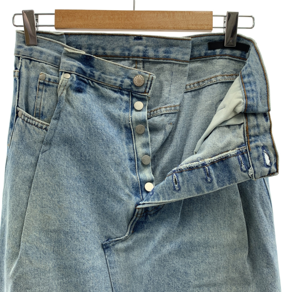 QUIITO / キイト | J LINE SLIT SKIRT 再構築 デニムスカート | 36 | レディース