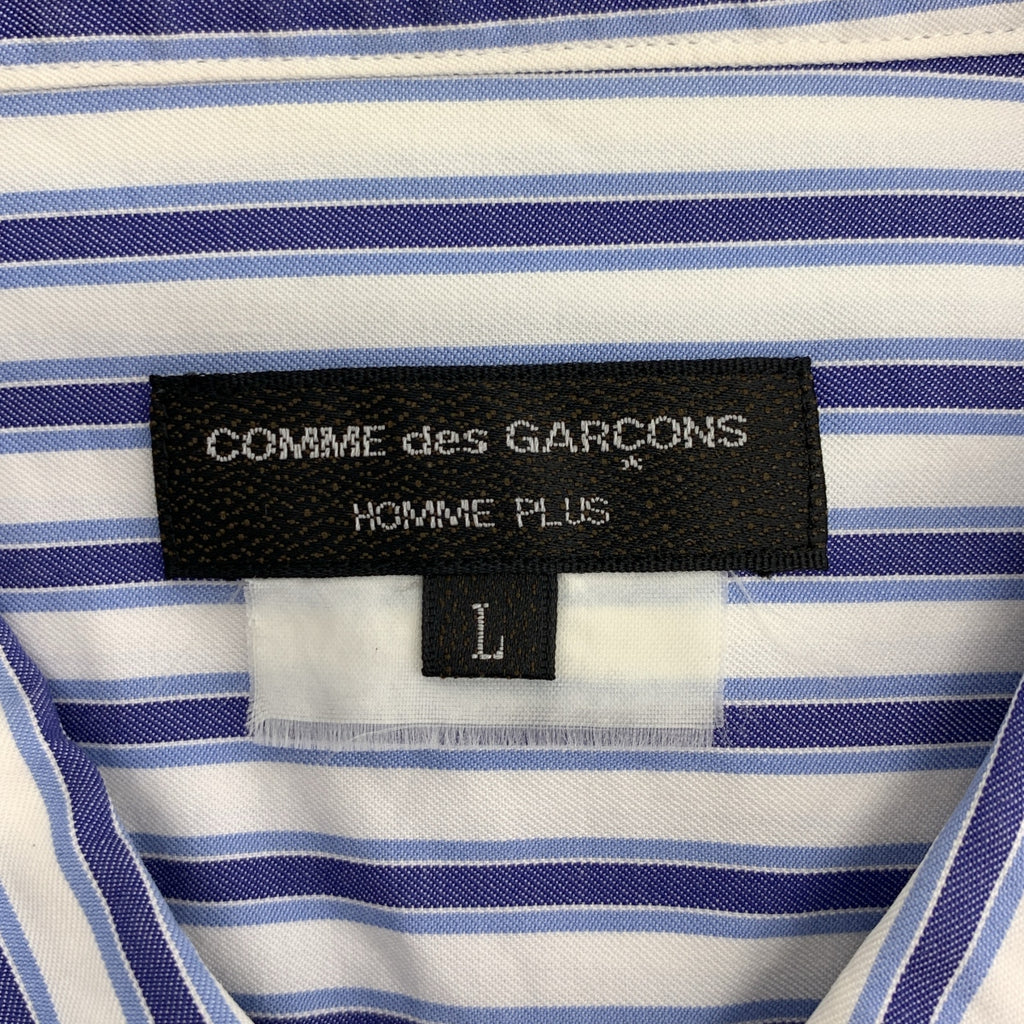 COMME des GARÇONS HOMME PLUS | 2020 秋冬 |棉質條紋格子格紋外套襯衫 | SHOPBOP L 號 |男士