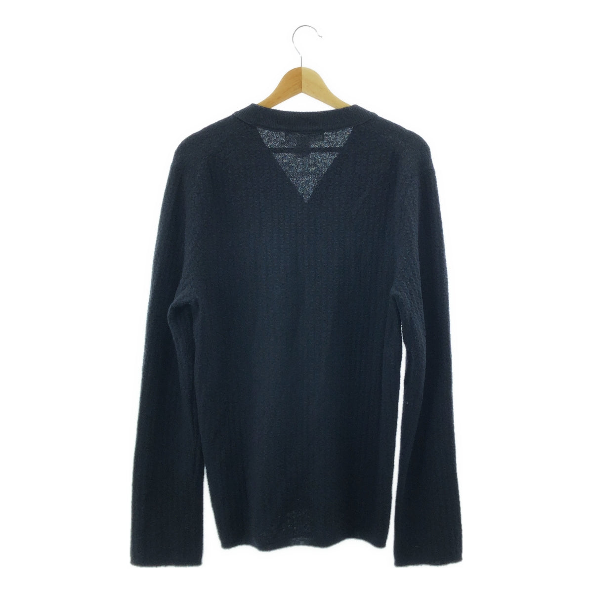 COMME des GARCONS SHIRT / コムデギャルソンシャツ | 2019SS | ジャガード ウールニット カーディガン | M | ブラック | メンズ
