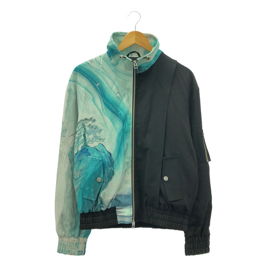 FenG CHen WANG / Feng Chen Wang | × Piaggio Landscape Bomber Jacket / Over jacket blouson / Logo fully lined | XS | Men's