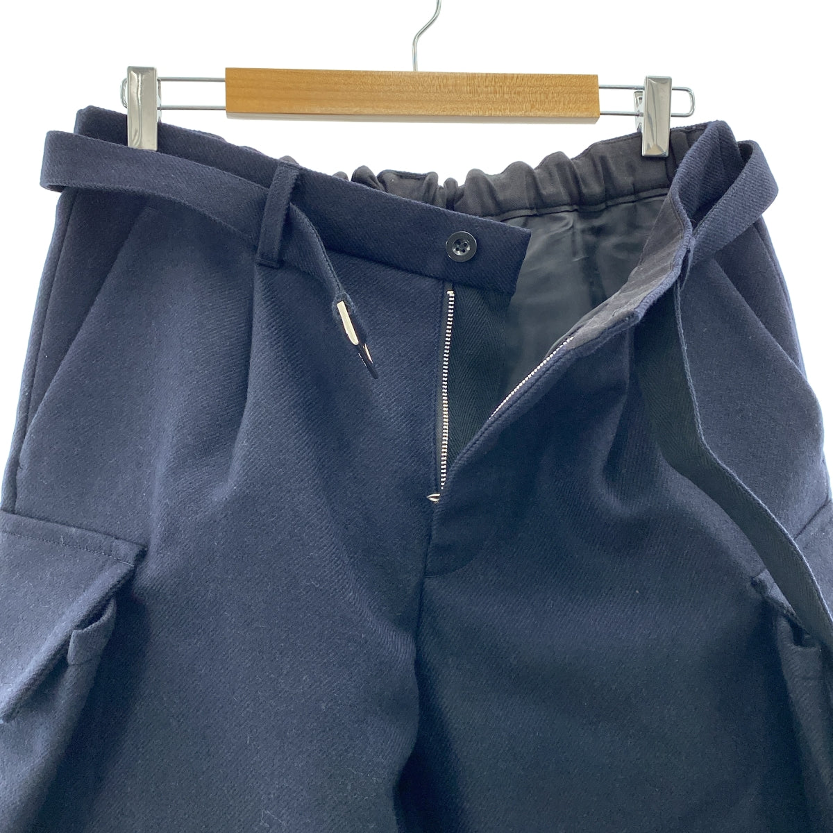 Wool Melton Pants - BLACK 001 (25-03847M) | セレクトショップ