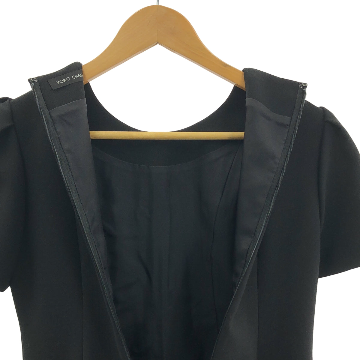 YOKO CHAN / ヨーコチャン | パフスリーブ フレア マーメイド 半袖ワンピース | 36 | レディース