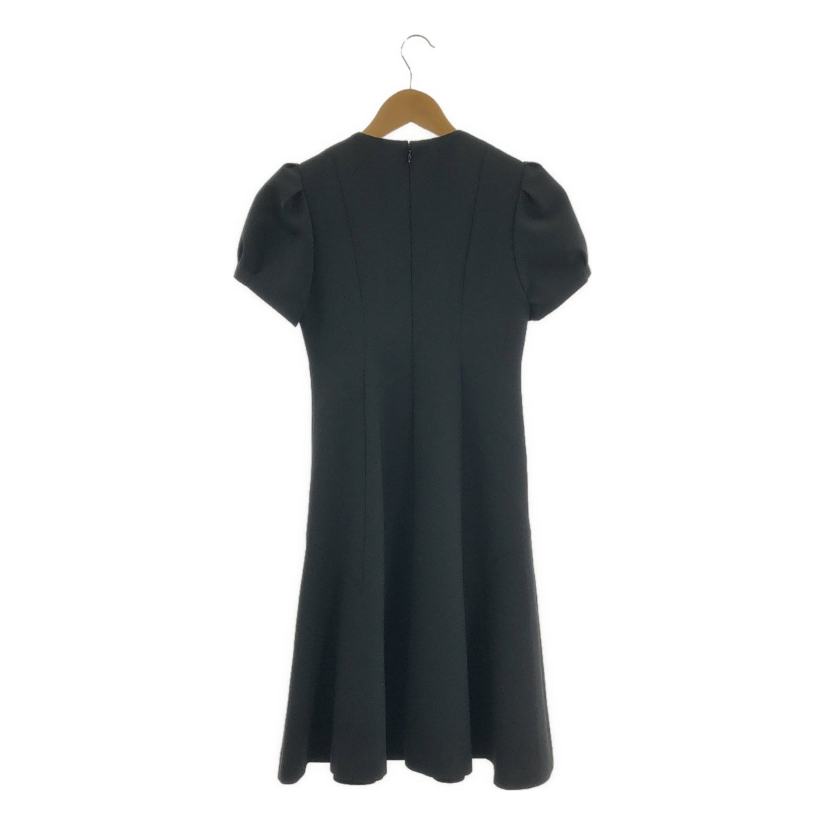 YOKO CHAN / ヨーコチャン | パフスリーブ フレア マーメイド 半袖ワンピース | 36 | レディース