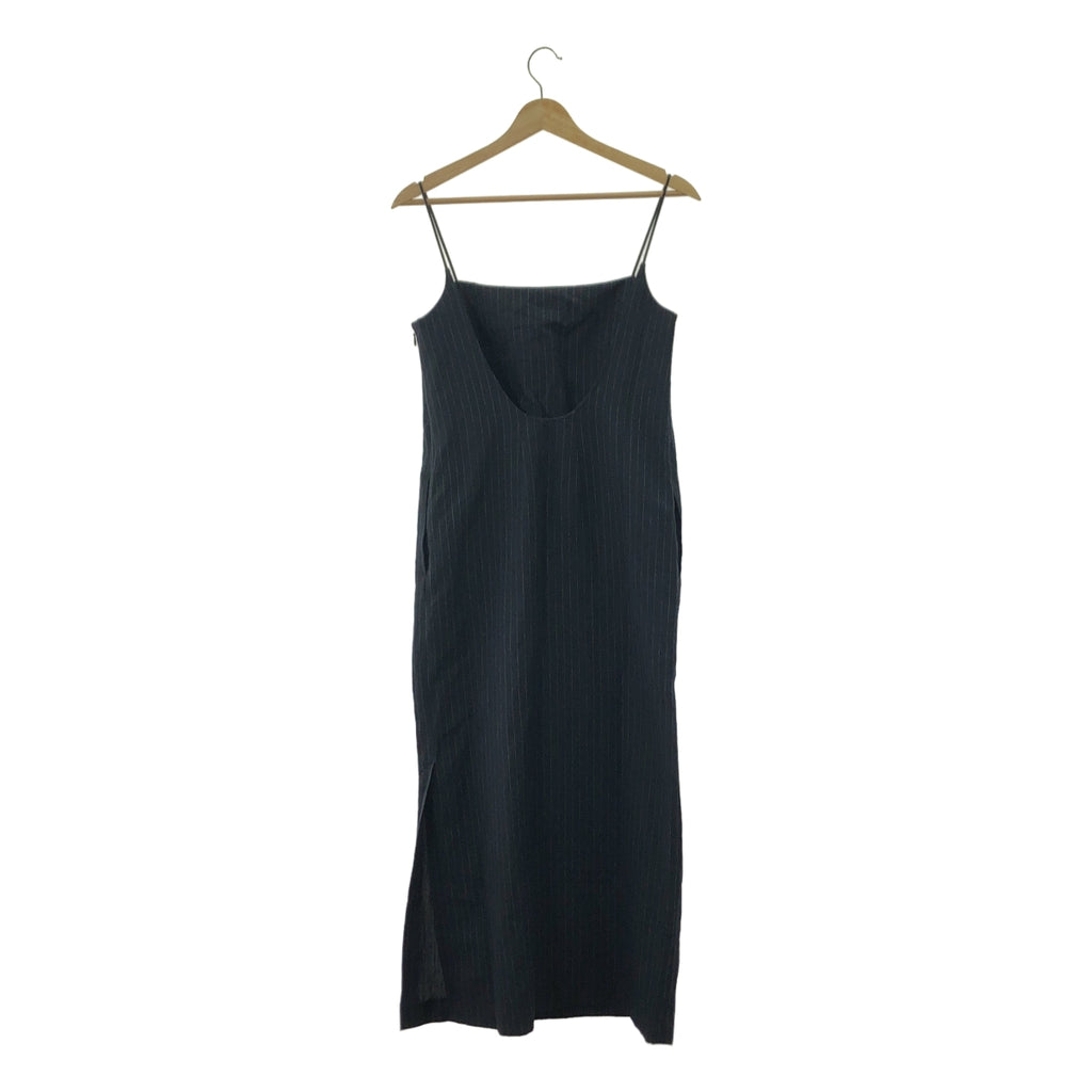 【美品】  BEAUTY&YOUTH / ビューティーアンドユース | ストライプ ポケット付き キャミワンピース | S | ダークネイビー | レディース