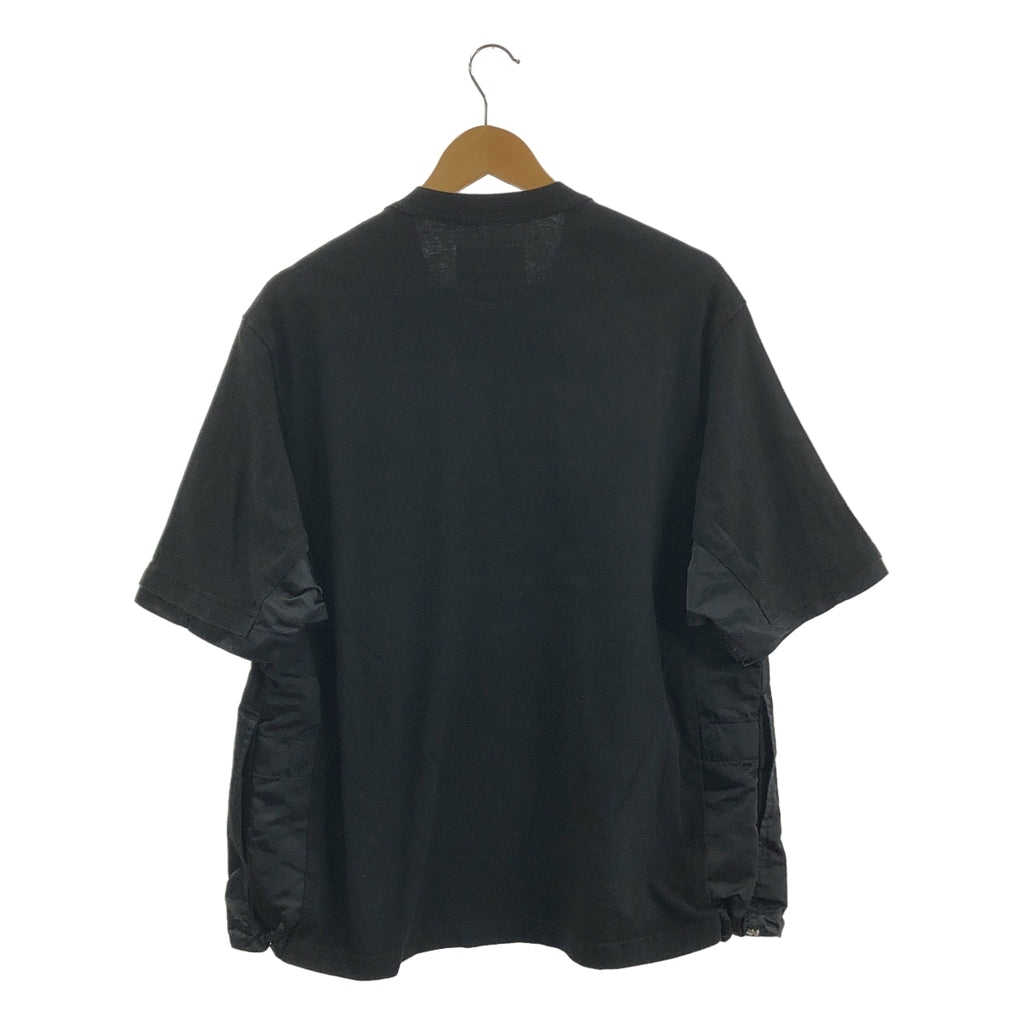 sacai / サカイ | 2022SS | ナイロンツイル ミックス Tシャツ | 1 | メンズ