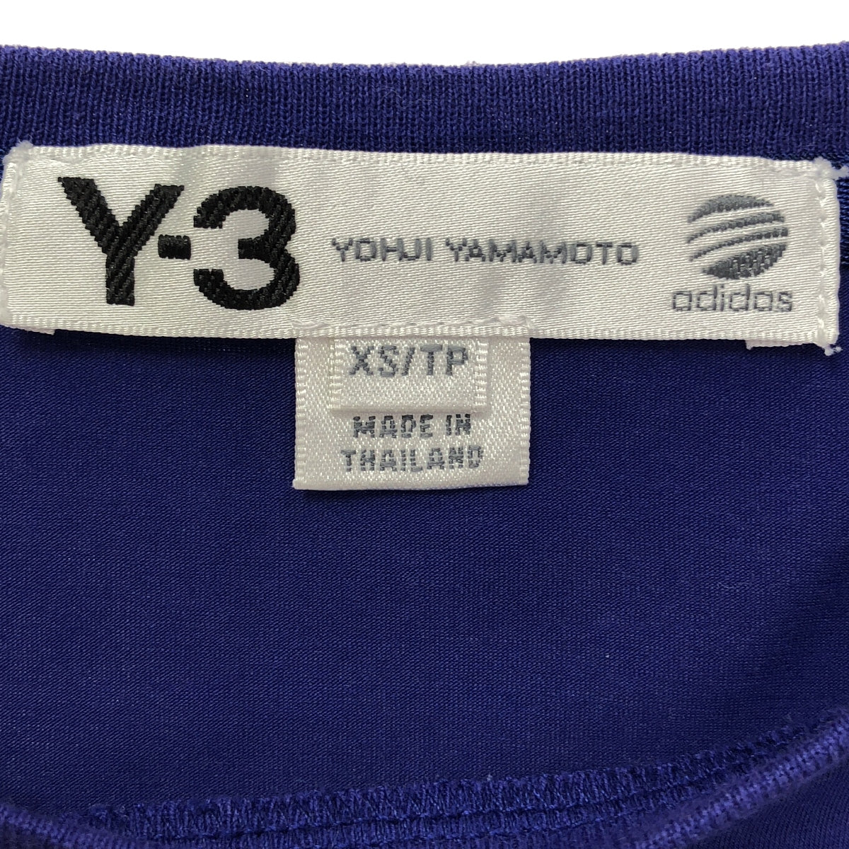 Y-3 / 와이슬리 | 크루넥 스트레치 티셔츠 컷소우 | XS | 블루 | 여성