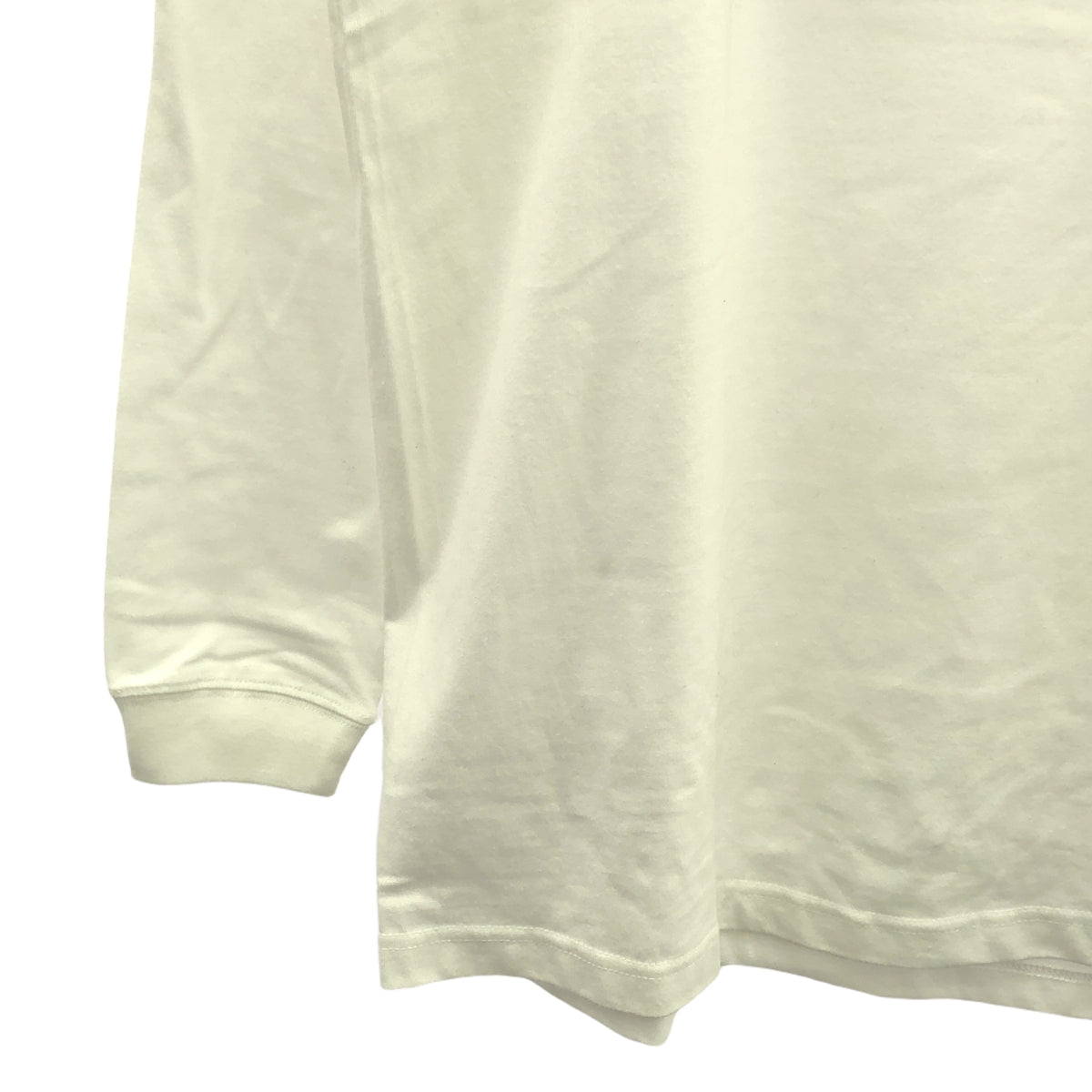 【美品】  STUD MUFFIN / スタッドマフィン | スパンコール ロゴ プリント クルーネック カットソー | 4 | white | メンズ