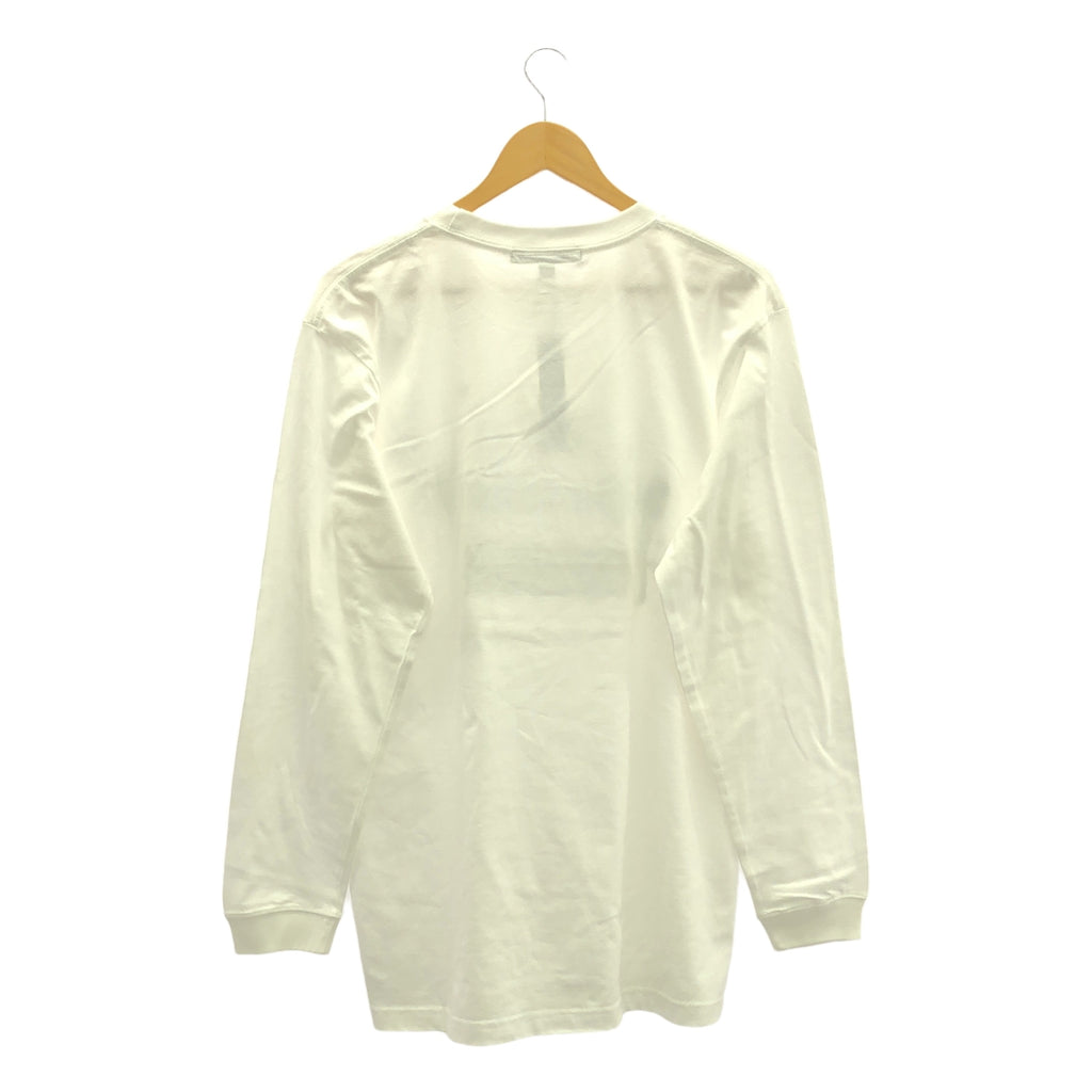 【美品】  STUD MUFFIN / スタッドマフィン | スパンコール ロゴ プリント クルーネック カットソー | 4 | white | メンズ