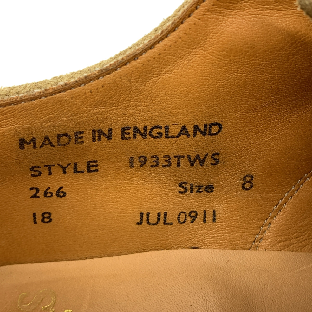 SANDERS | 絨面皮革繫帶正裝鞋 | 8 號 | 男款