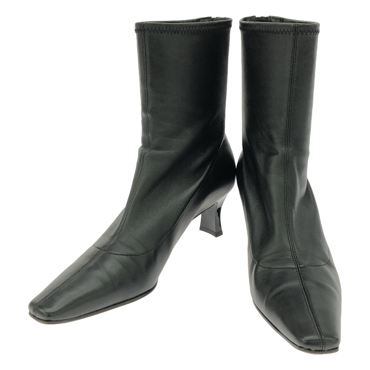 銀座兼松 / 銀座兼松 | 2023 秋冬 |皮革高跟短靴 | 24 |黑色 |女性的