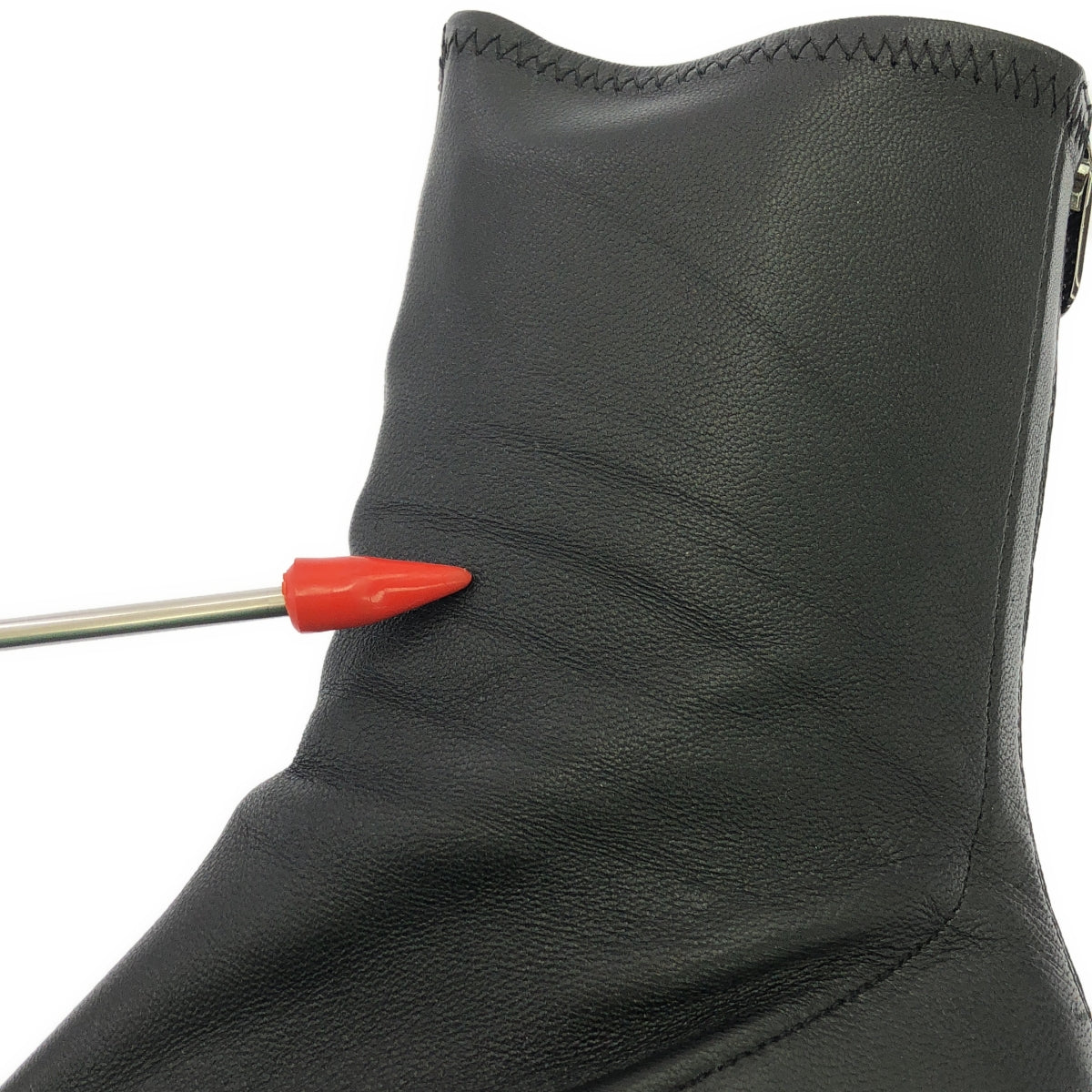 긴자 가네 마츠 / 긴자 가네 마츠 | 2023AW | 가죽 힐 짧은 부츠 | 24 | 블랙 | 여성