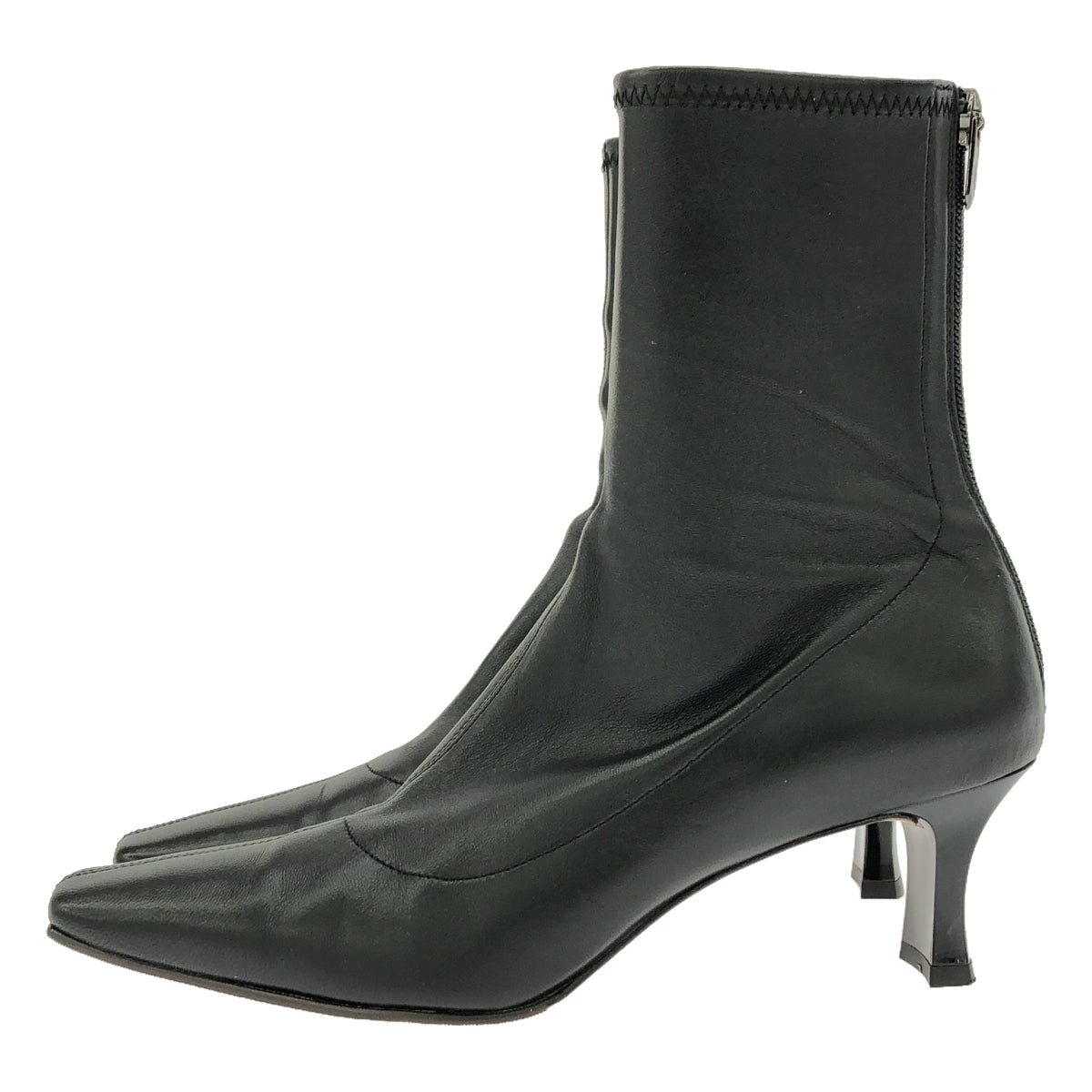 銀座兼松 / 銀座兼松 | 2023 秋冬 |皮革高跟短靴 | 24 |黑色 |女性的