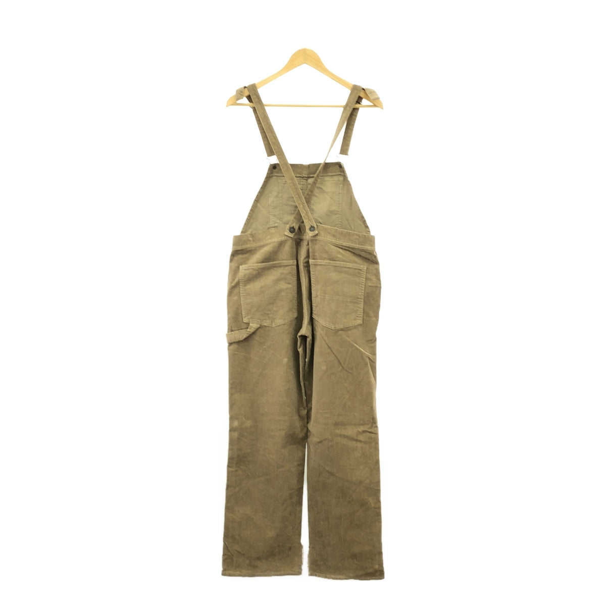 STAMMBAUM / シュタンバウム | ダメージ加工 コーデュロイ オーバーオール | S | ブラウン | レディース