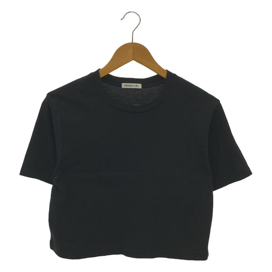 Deuxieme Classe / ドゥーズィエムクラス | 2023SS | Cropped Tシャツ | F | ブラック | レディース