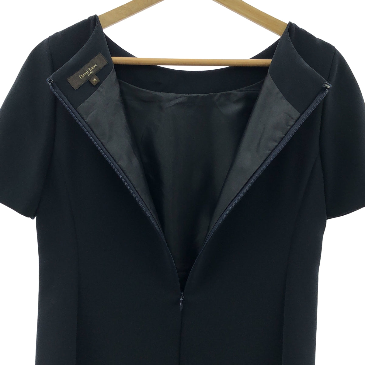 DEMI-LUXE BEAMS | 披肩領外套與長裙套裝 | 全襯裡 | 尺寸 36 | 深海軍藍 | 女款