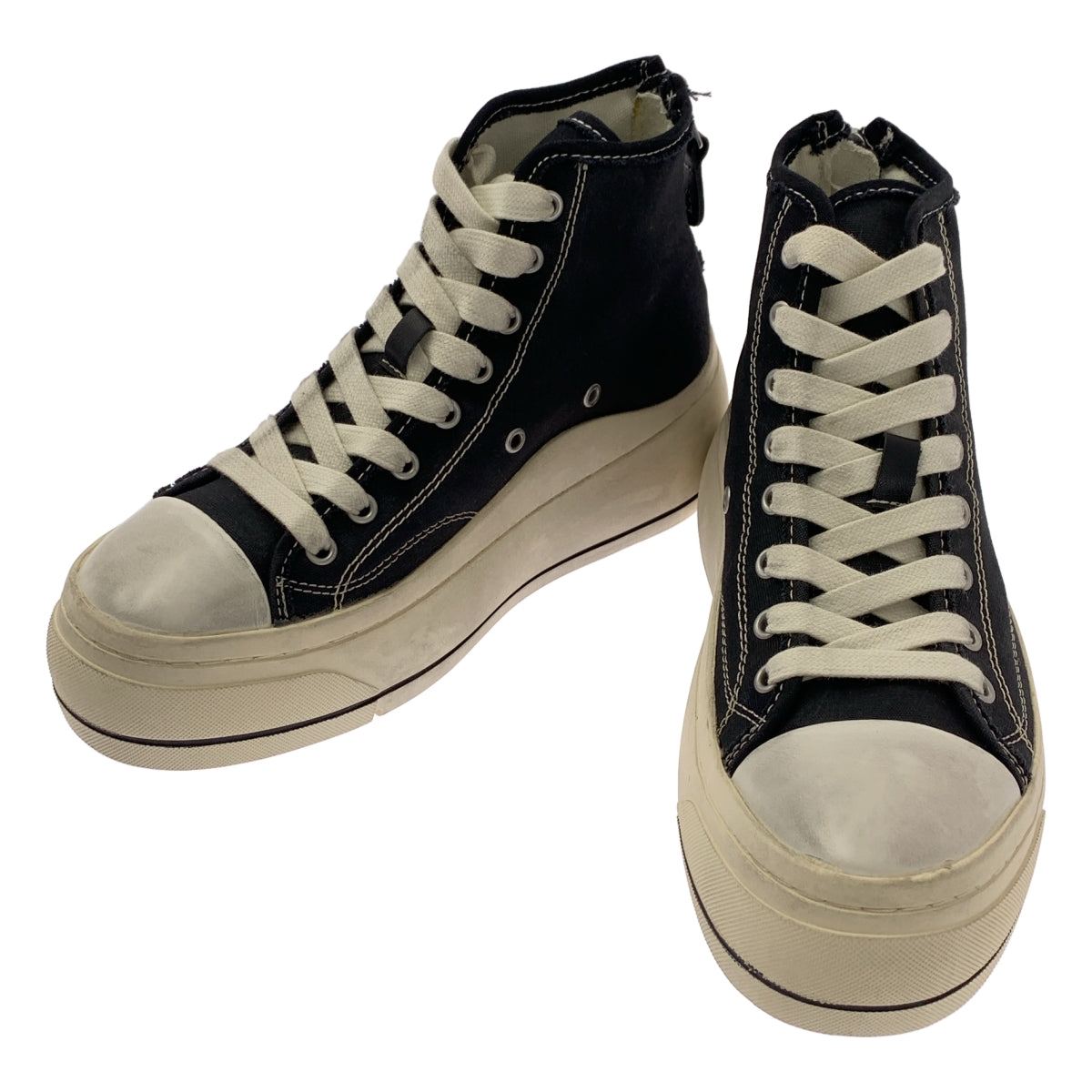 R13 / 얼 서틴 | 플랫폼 백 Zip 하이 컷 운동화 | 9 | 남성