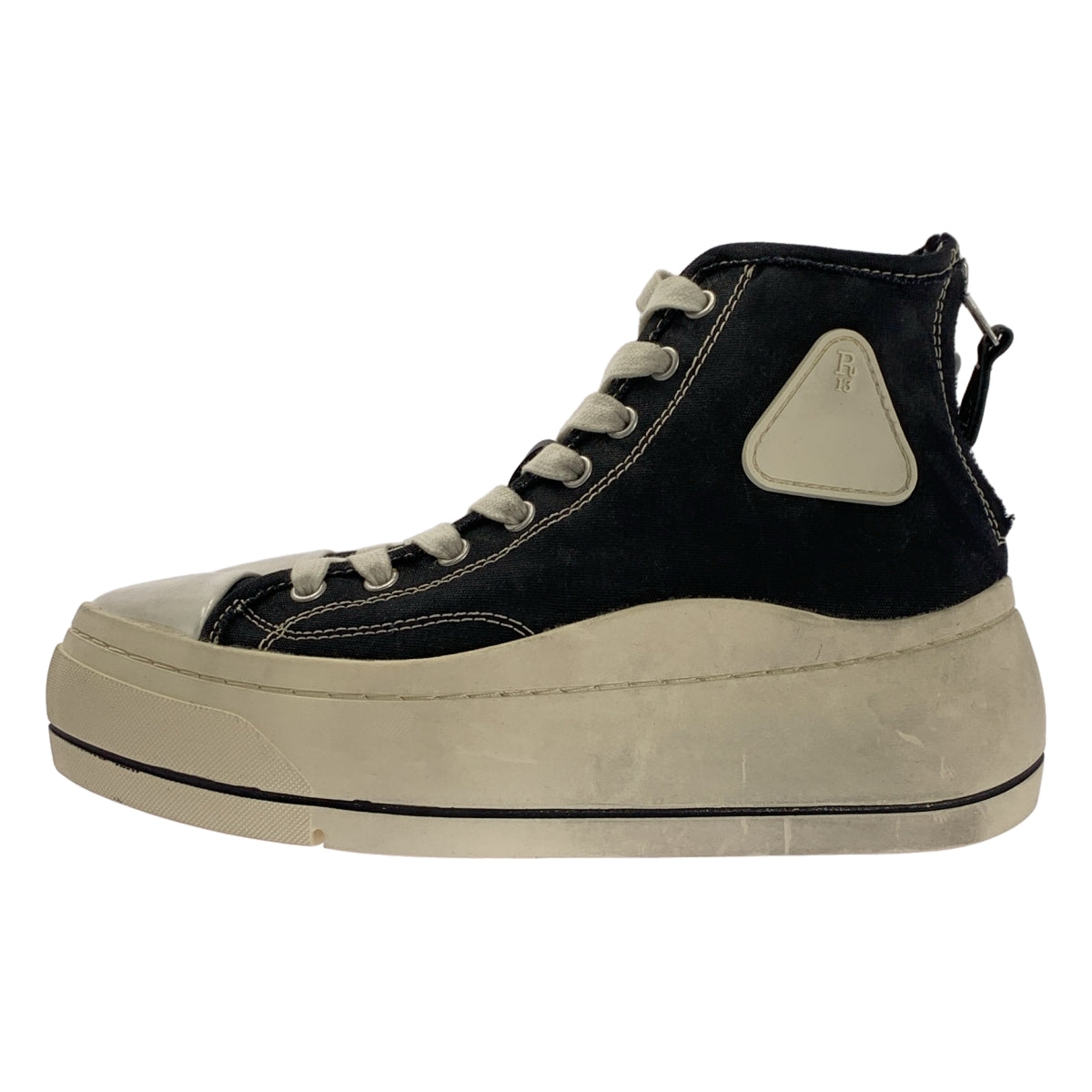 R13 / 얼 서틴 | 플랫폼 백 Zip 하이 컷 운동화 | 9 | 남성