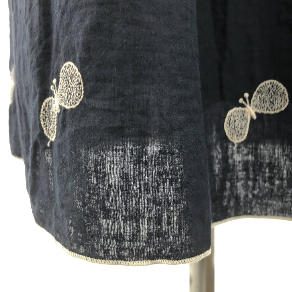 mina perhonen / ミナペルホネン | choucho / ちょうちょ エンブロイダリー ウエストゴム ボリューム スカート / 裏地付き | 38 | レディース