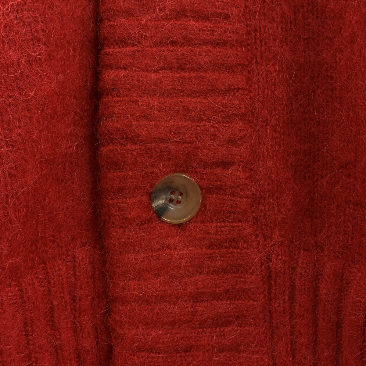 POLYPLOID / 폴리프로이드 | KNIT CARDIGAN / 믹스 울 돼지 가죽 가죽 팔꿈치 패치 니트 카디건 | 3 | 남성