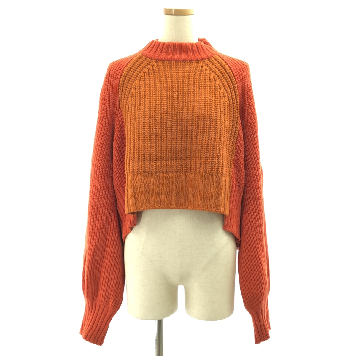 sacai / サカイ | ウール バイカラー ニット セーター |