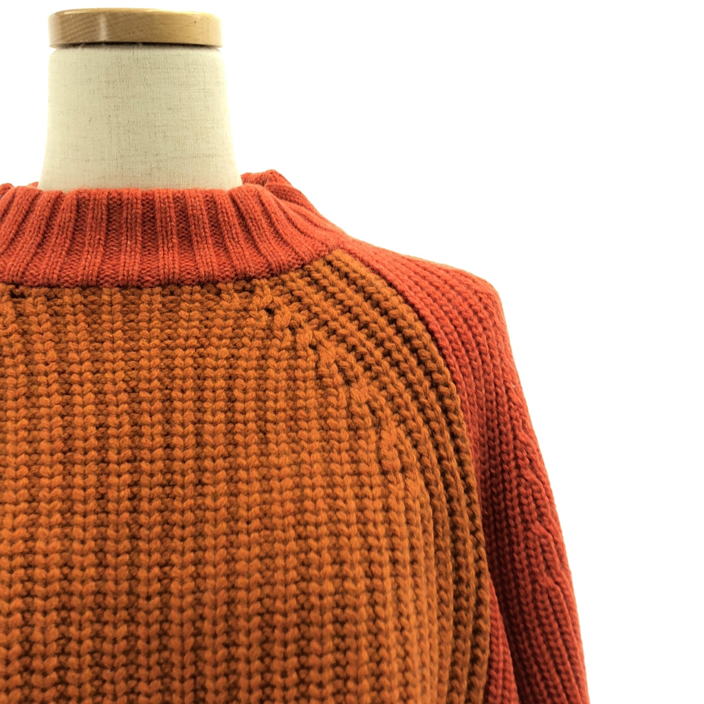 sacai / サカイ | ウール バイカラー ニット セーター |