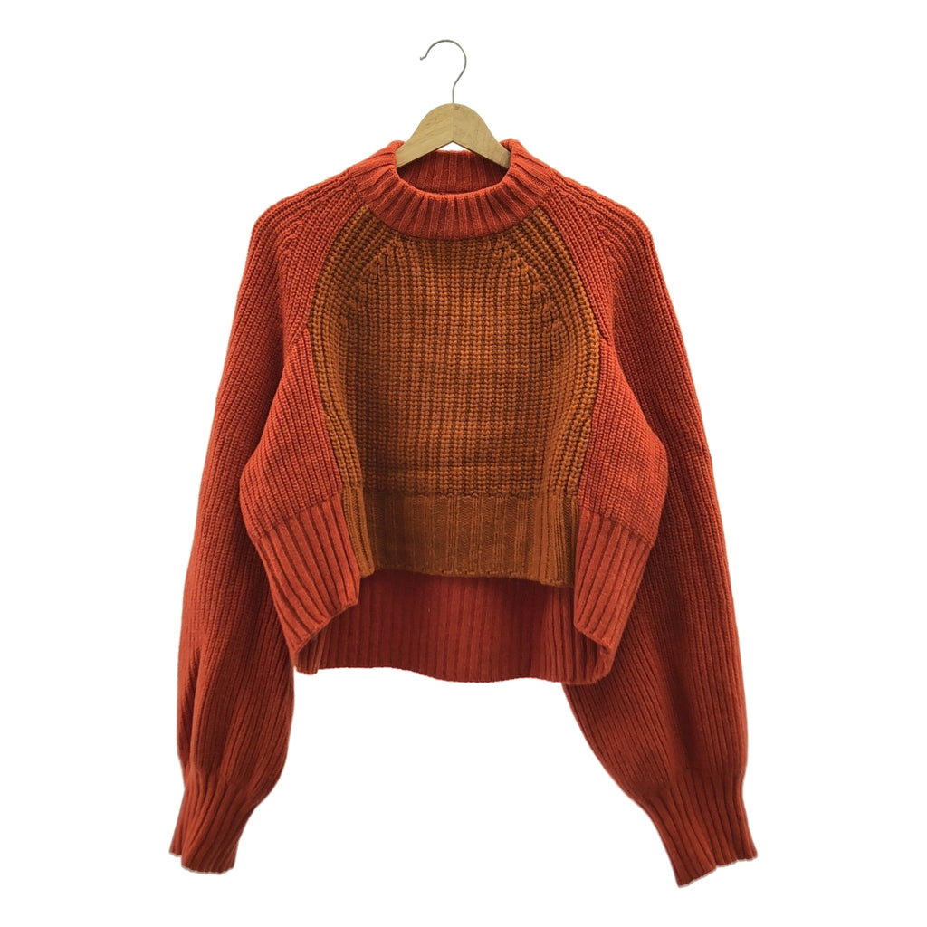 sacai / サカイ | ウール バイカラー ニット セーター |