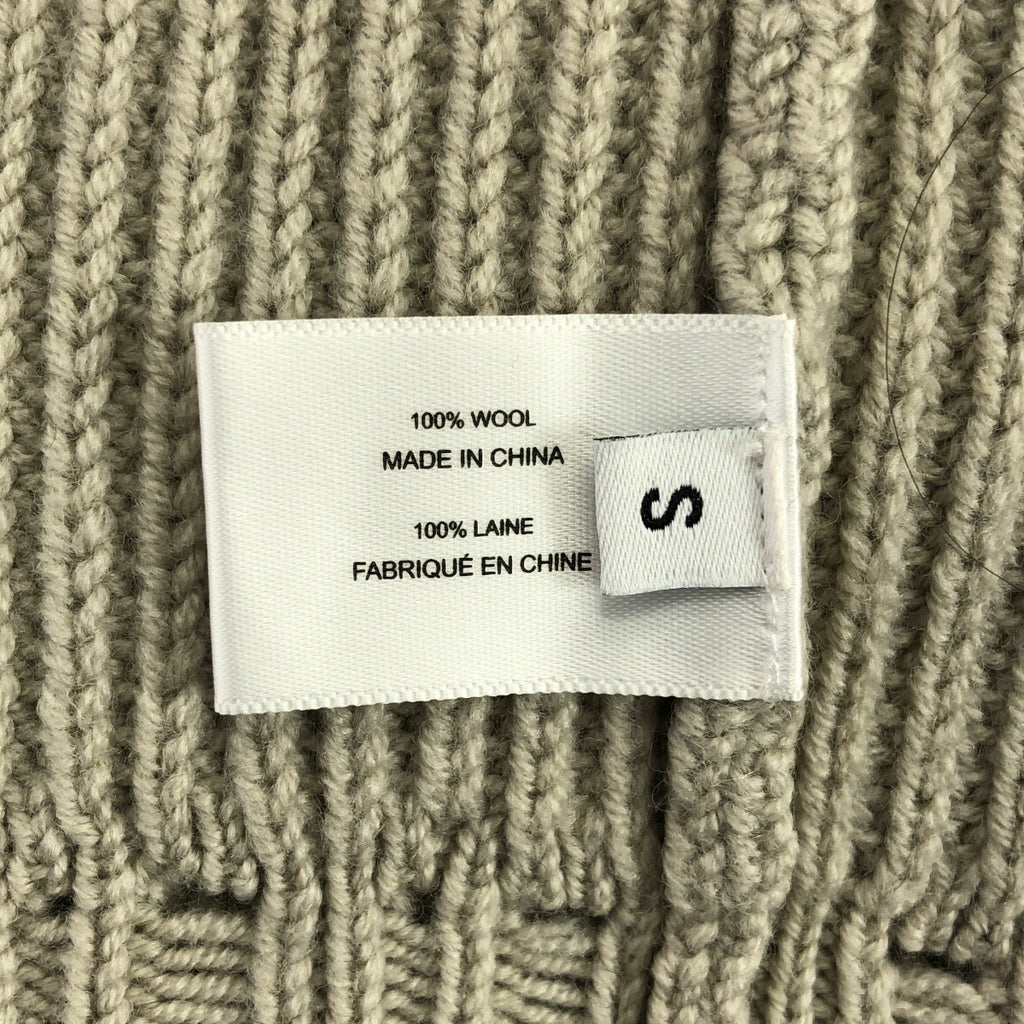 Proenza Schouler / 프로 엔자 스쿨러 | V 넥 리브 바이 컬러 니트 | S | 그라 지 / 블랙 | 여성