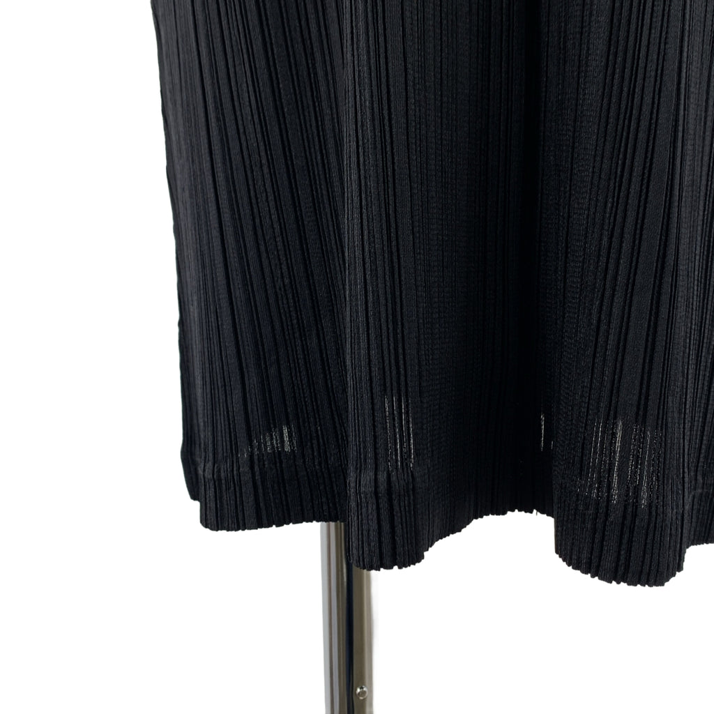 褶襉設計 三宅一生 | 天鵝絨領長外套 | 2碼 | 女款