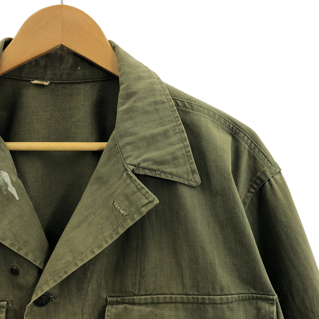 USARMY / 미군 | 1940s | M43 HBT JACKET 스타 버튼 밀리터리 재킷 | 38 | 남성