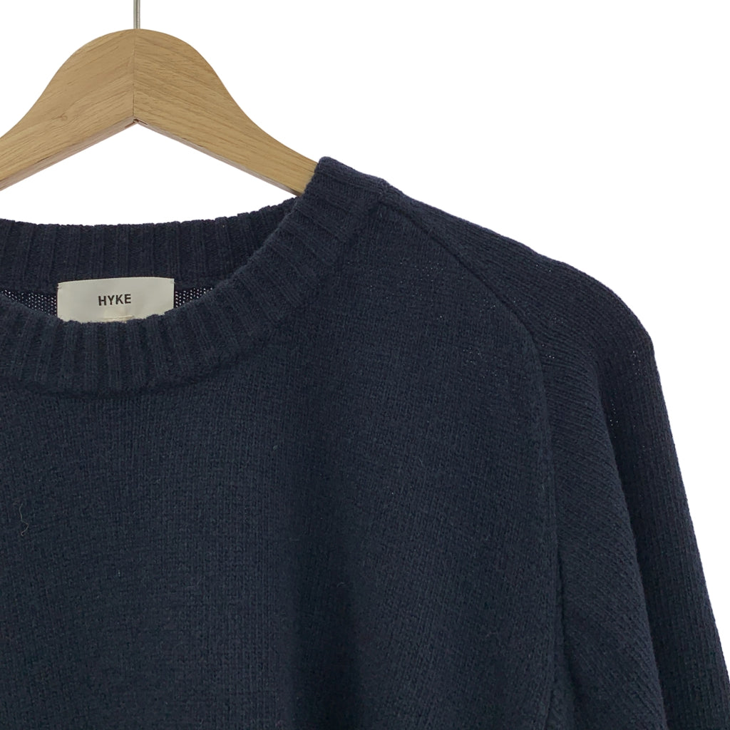 HYKE / ハイク | ウール オーバーシルエット ポンチョ ニット セーター | 1 | レディース