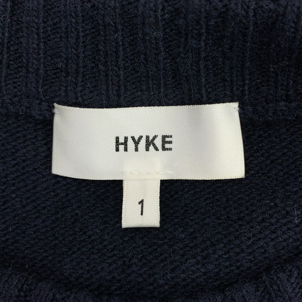 HYKE / ハイク | ウール オーバーシルエット ポンチョ ニット セーター | 1 | レディース