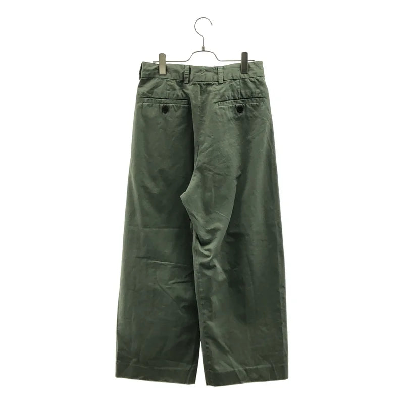 DRIES VAN NOTEN / ドリスヴァンノッテン | コットン ワイドチノパンツ | 36 | レディース