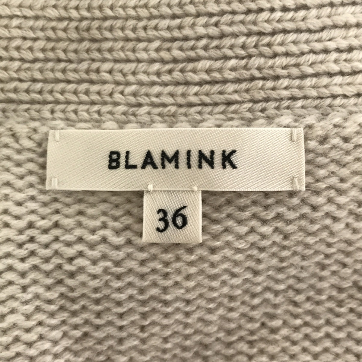 【新品】  BLAMINK / ブラミンク | カシミヤ5Gニットベスト | 36 | ベージュ | レディース