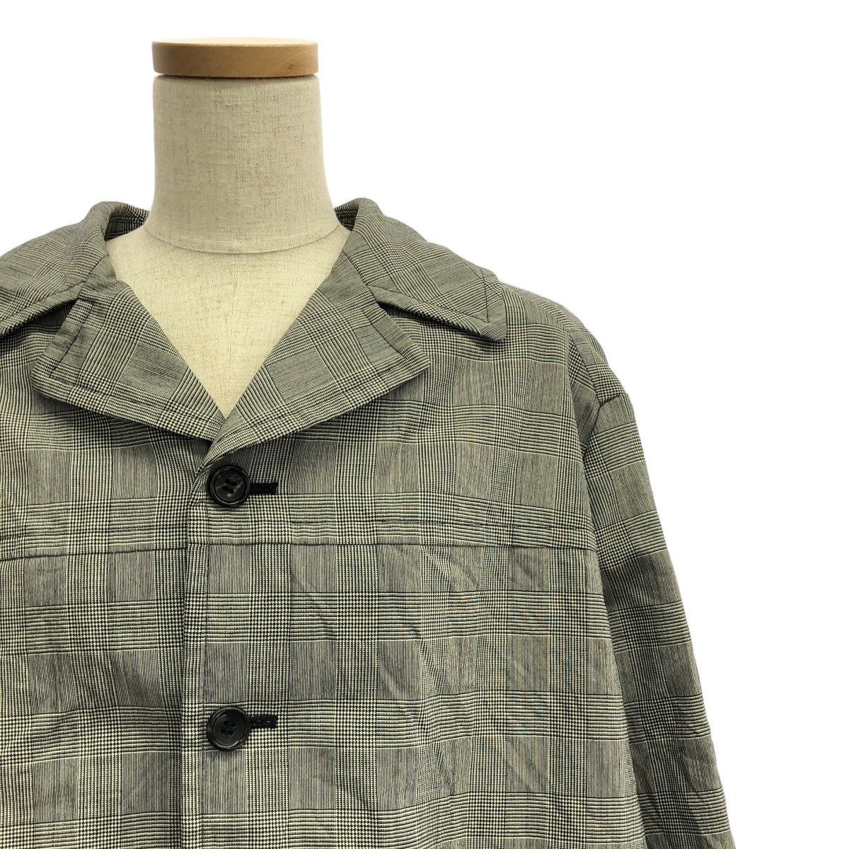 COMME des GARCONS COMME des GARCONS / コムコム | 2017AW | ウール チェック ショート ジャケット | S | グレー | レディース