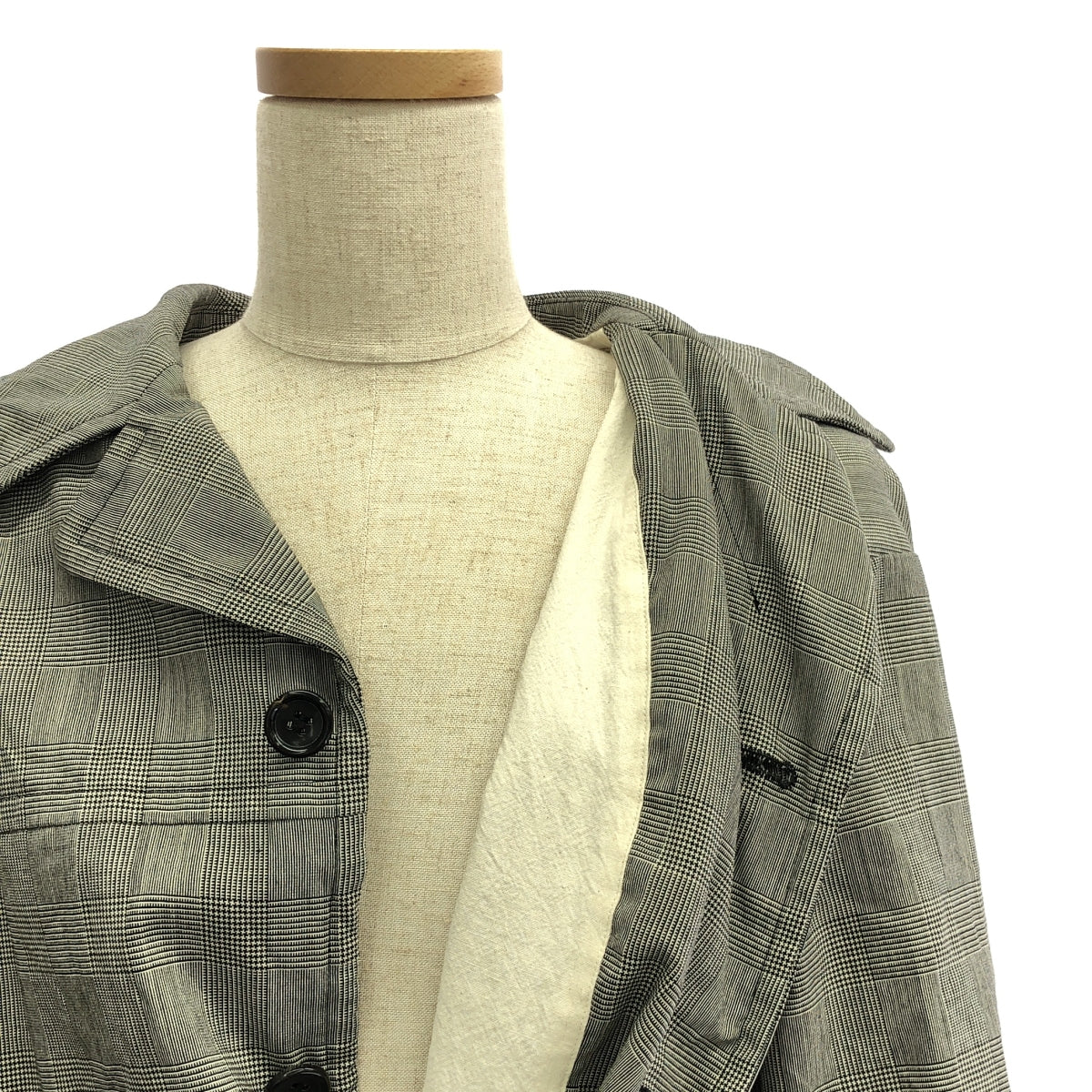 COMME des GARCONS COMME des GARCONS / コムコム | 2017AW | ウール チェック ショート ジャケット | S | グレー | レディース
