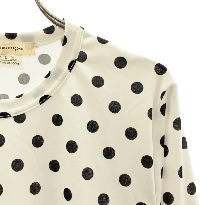COMME des GARCONS / 꼼데가르송 | 2021AW | 폴리에스터 도트 롱슬리브 컷소 | L | 여성