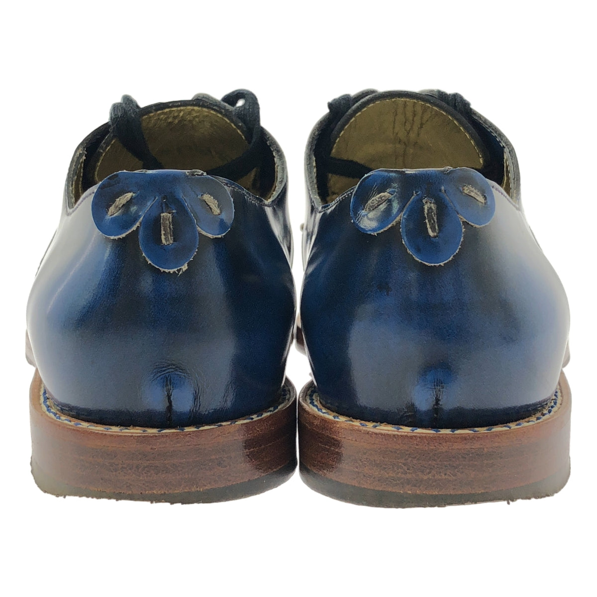 Henry Cuir / アンリークイール | レザー レースアップ ドレスシューズ | 36 | ブルー | レディース