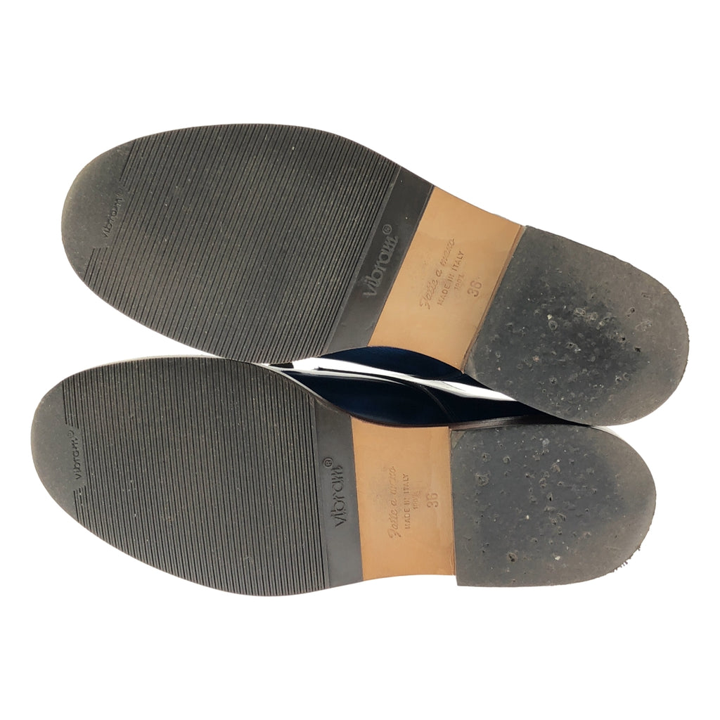 Henry Cuir | 真皮繫帶正裝鞋 | 36碼 | 藍色 | 女士