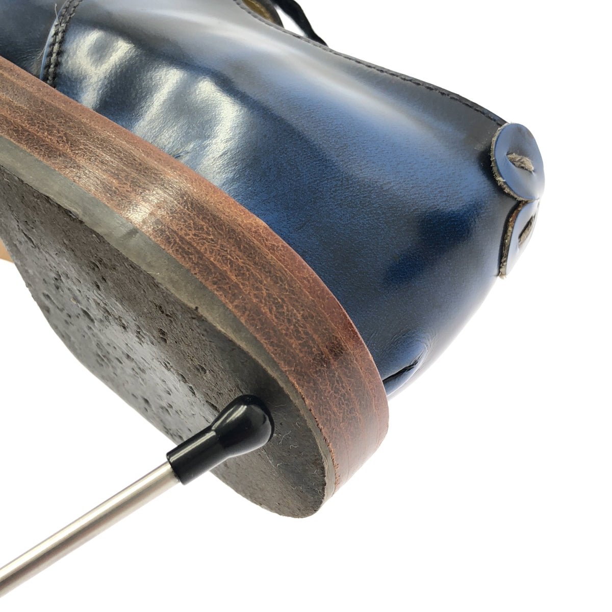 Henry Cuir | 真皮繫帶正裝鞋 | 36碼 | 藍色 | 女士