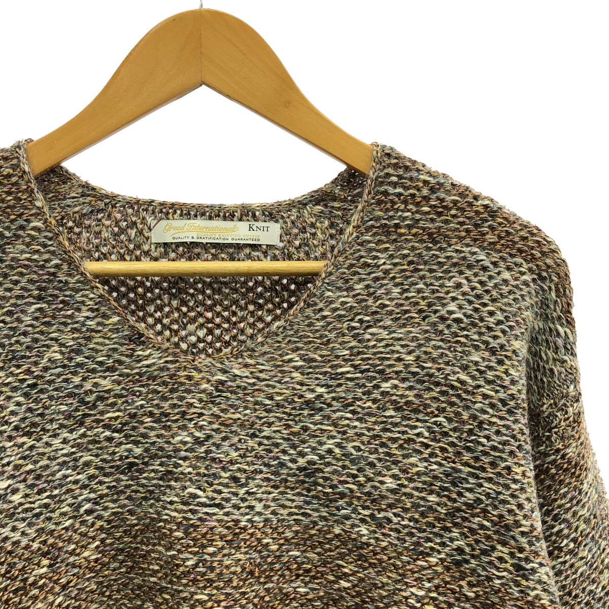 貪婪國際 |馬海毛混紡 V 領短針織衫 | F |多色 |女性的