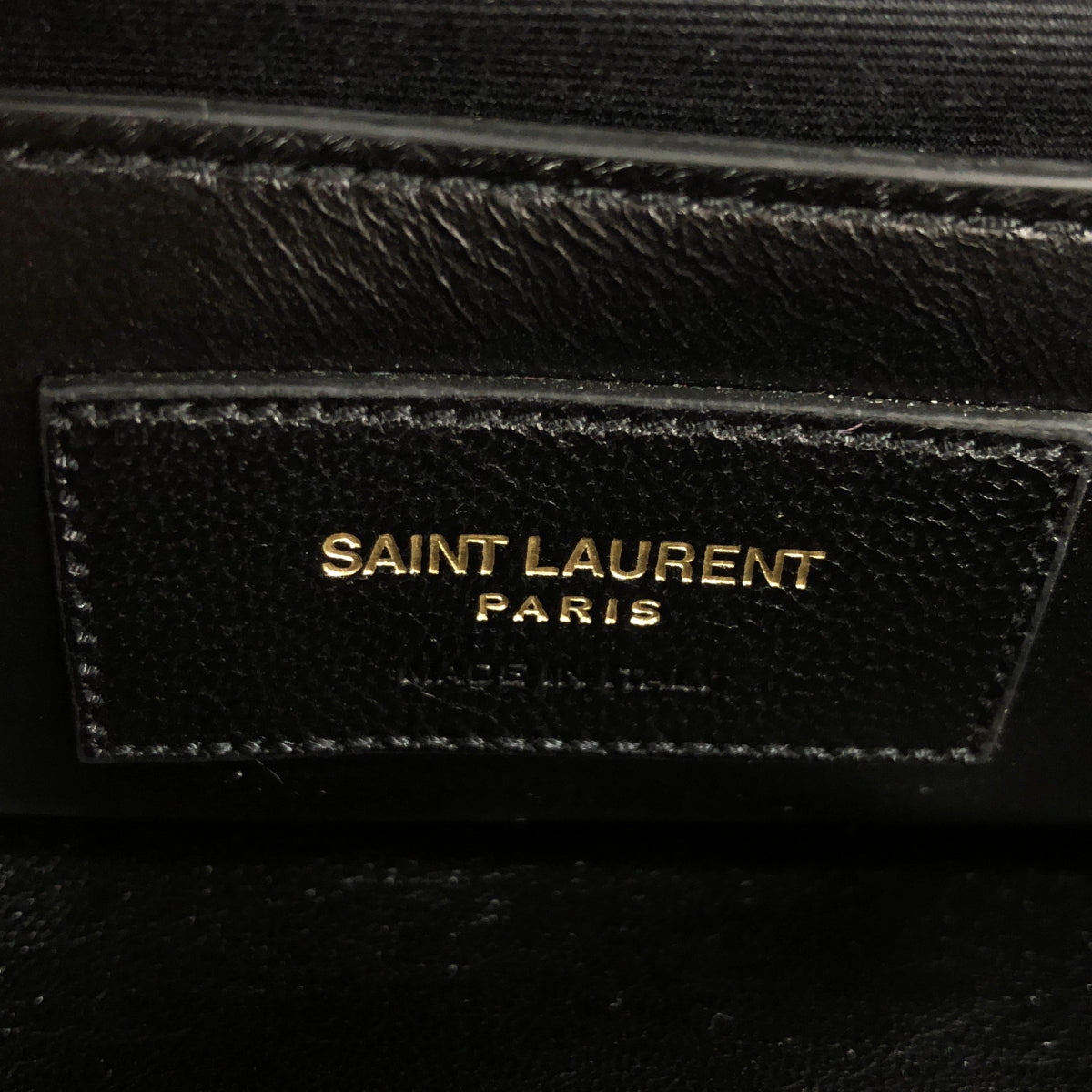 SAINT LAURENT / Saint Laurent | YSL Tri-Quilt V Flap Shoulder Bag / Suede leather metal logo chain shoulder flap bag |